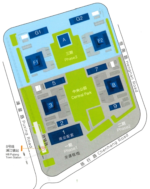 浦江科技廣場項目總平面圖